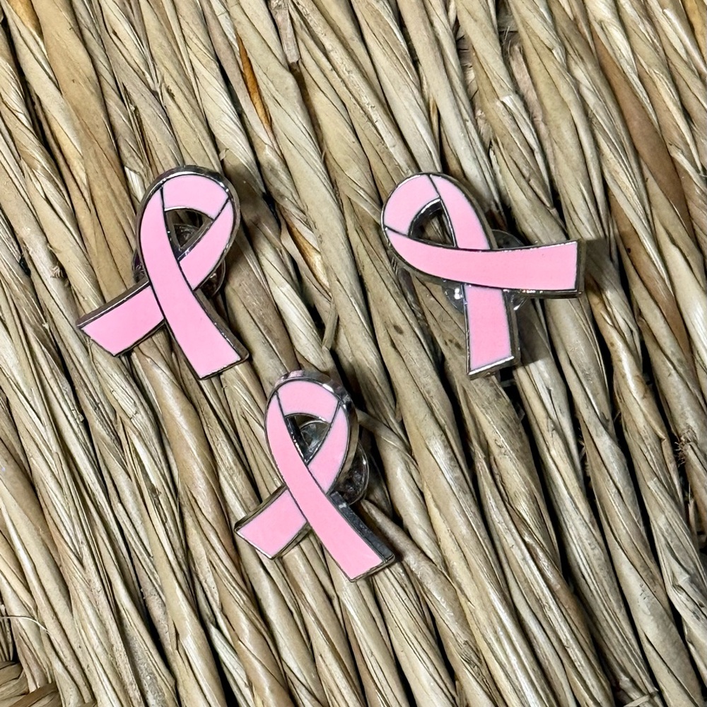 Pink Awareness Ribbon Pins